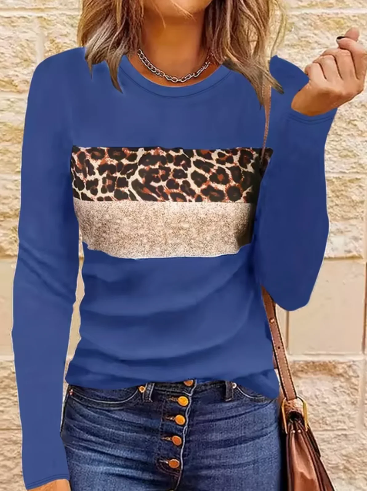 Guadalupe | Long sleeve leopard print t-shirt - Image 4