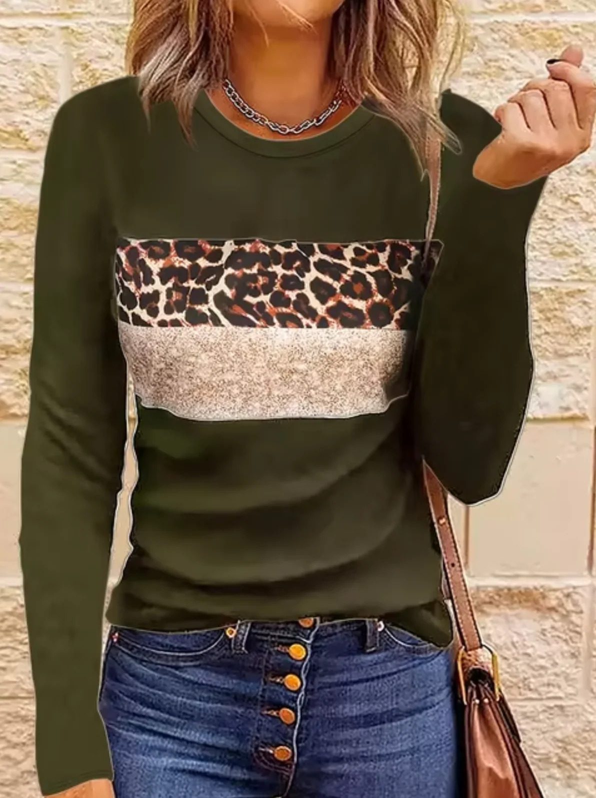 Guadalupe | Long sleeve leopard print t-shirt - Image 9