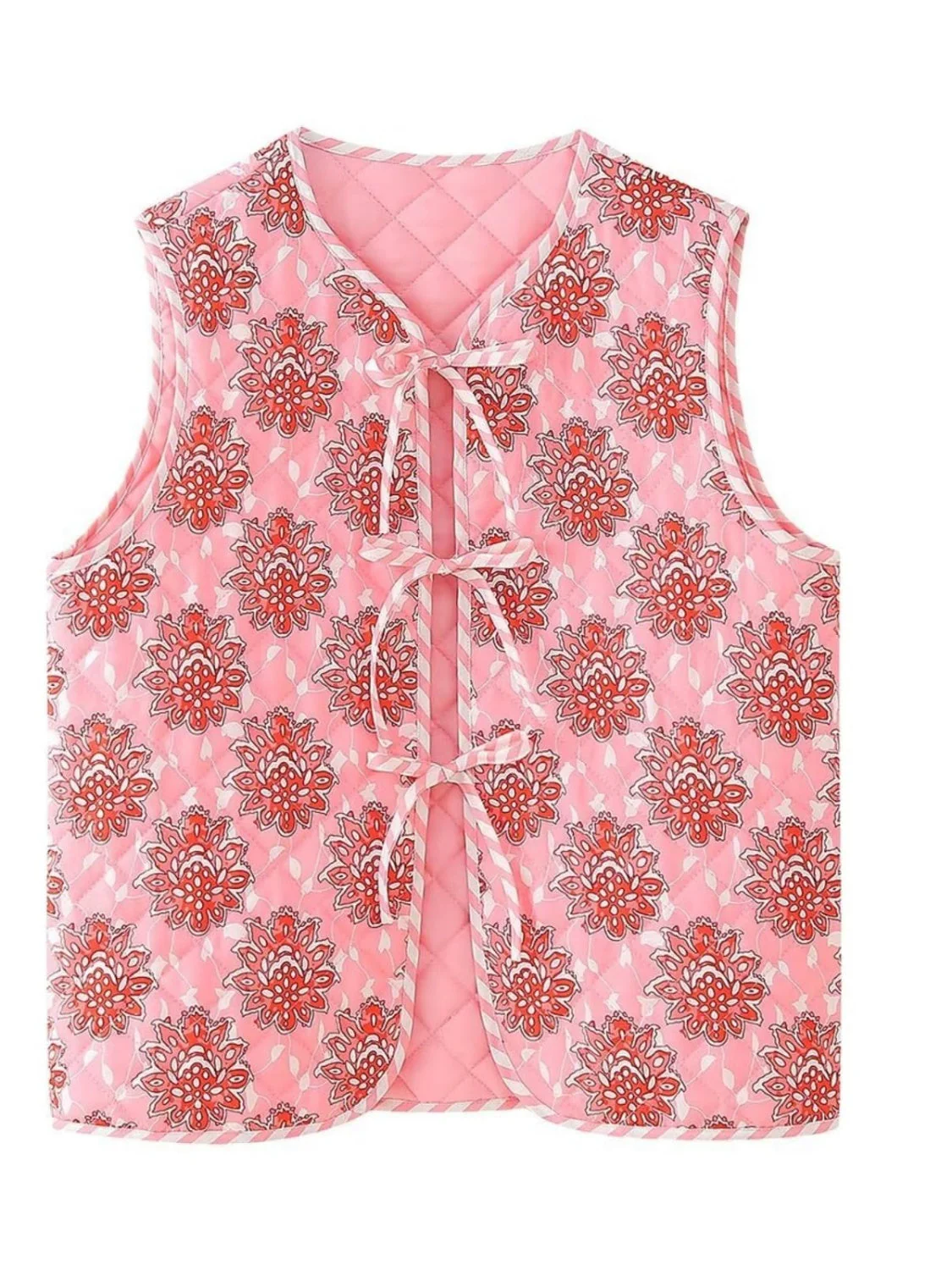 Guadalupe | Tied sleeveless vest coat - Image 3