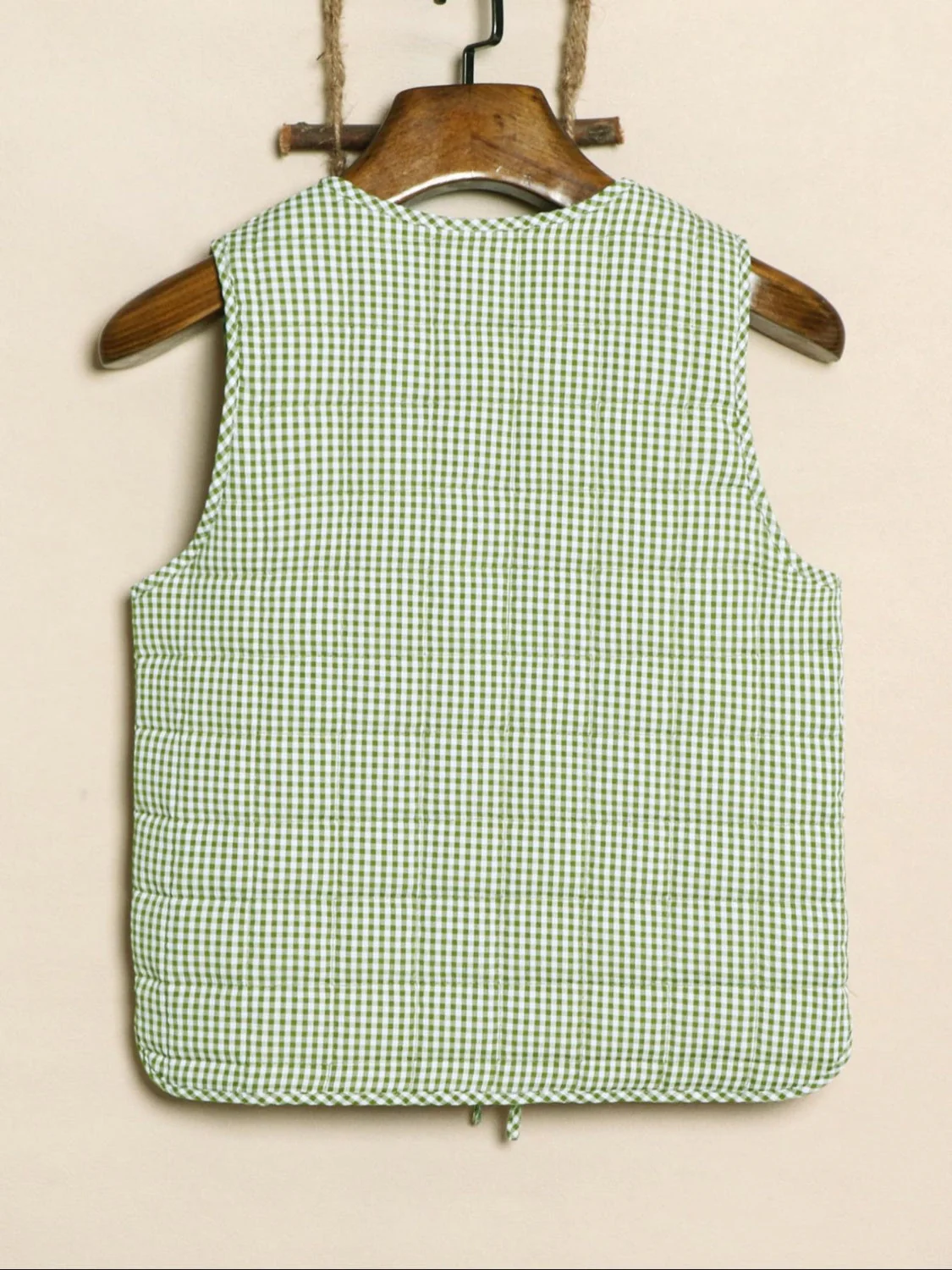 Guadalupe | Tied sleeveless vest coat - Image 5