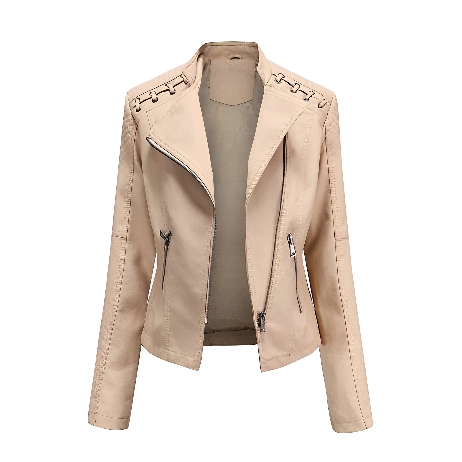 Guillermina® | PU leather jacket with zipper - Image 7