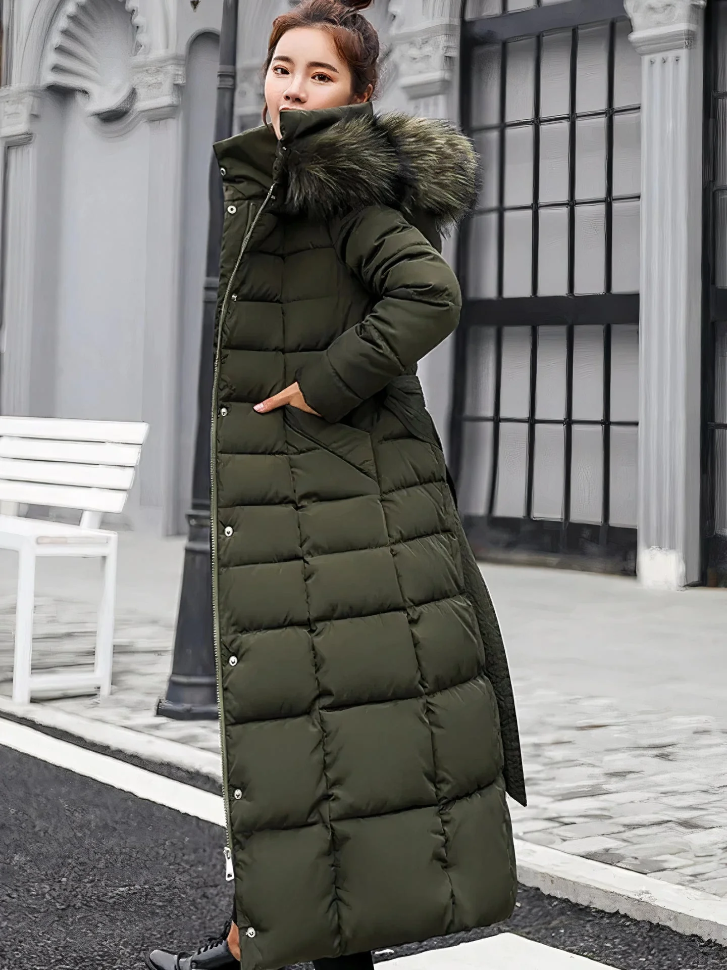 Guillermina | Long and warm winter coat for women - Image 4