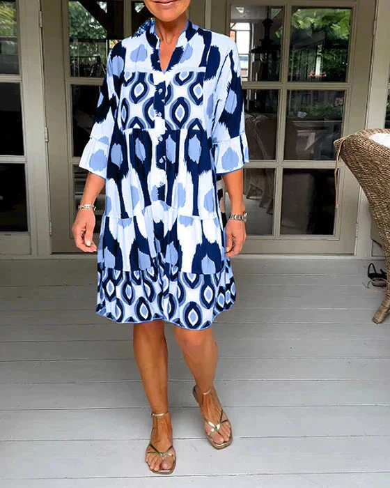 Gumersinda® | Pleated Dress With Polka Dot Pattern - Image 4