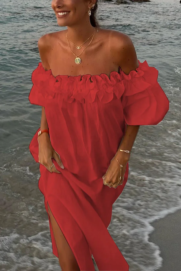 Halima® | Shoulder-Hugging Midi Dress - Image 3