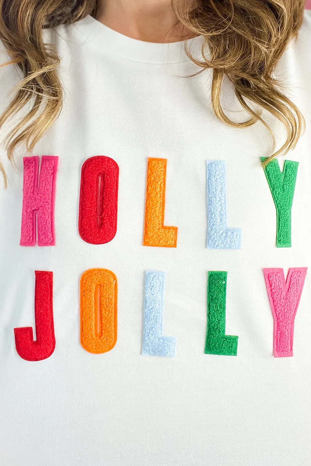 Hannelore | HOLLY JOLLY crew neck long sleeve top - Image 3