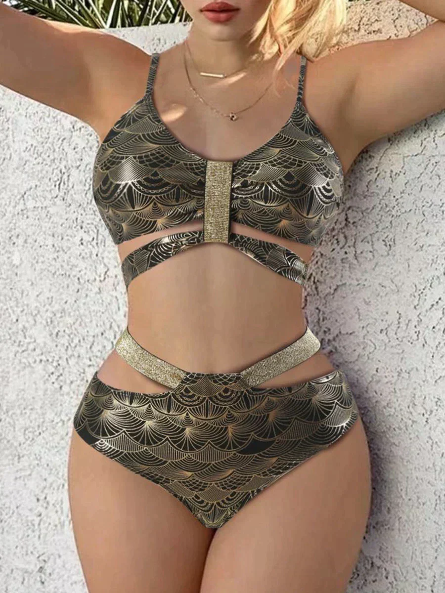 Harriet® | Push-Up Bikini Mit Metallic-Details - Image 3