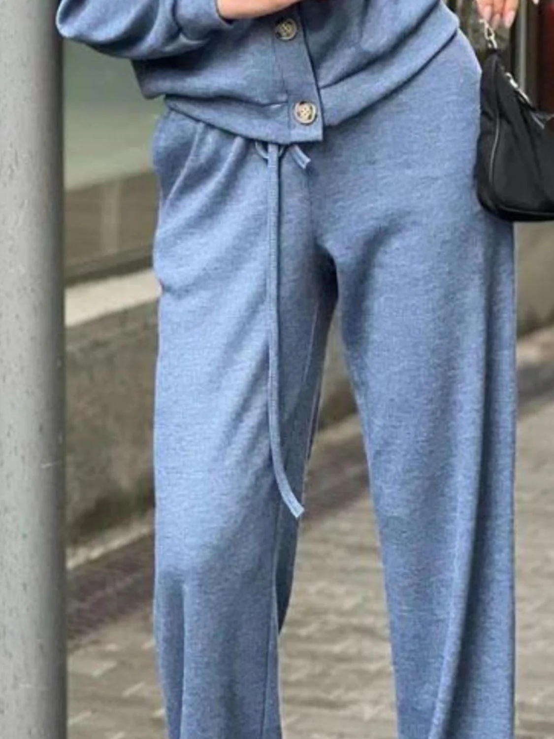 Hedwig | Full size button down long sleeve top and pants set - Image 12