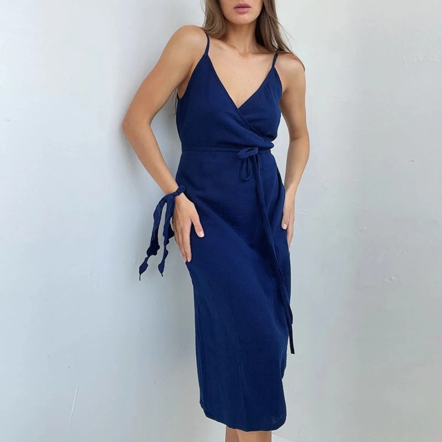 Helga® | Elegant Summer Dress Made Of Linen - Image 2