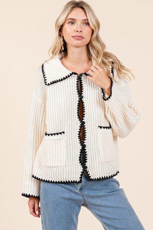 Henriette | Knitted sweater cardigan - Image 8