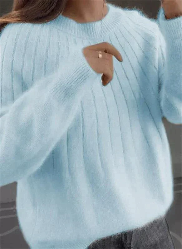 Herma | Fluffy knitted sweater for women - Image 6