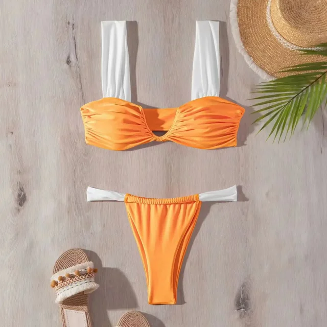 Herminia® | Pleated V-Neck Bikini Set - Image 9