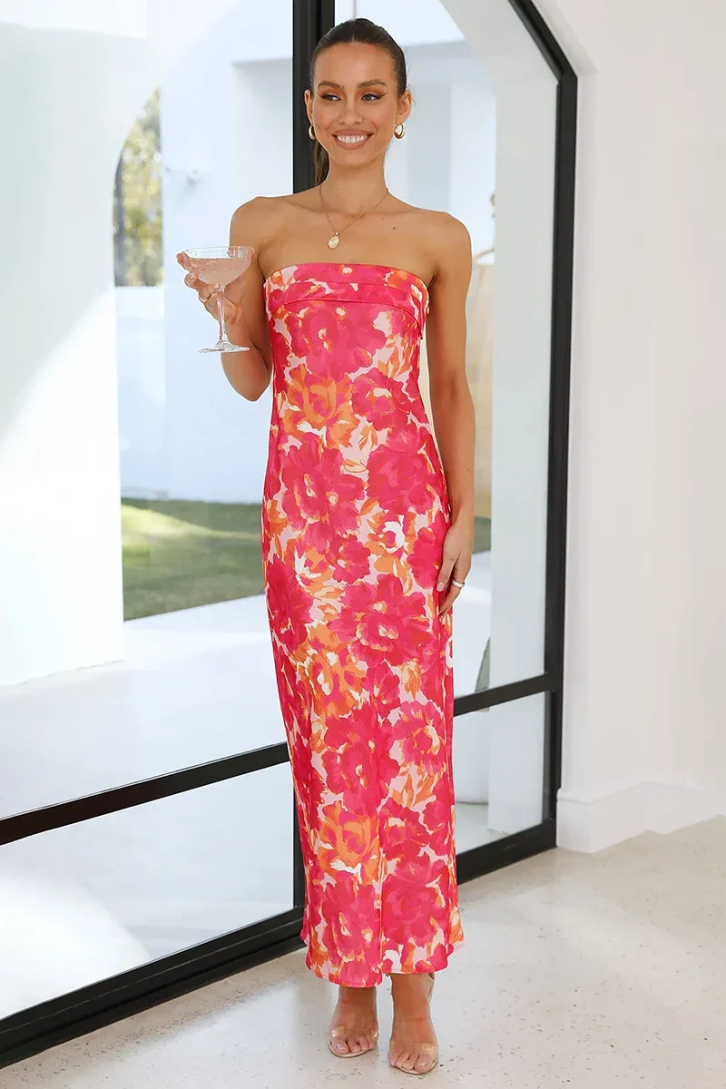Hilda® | Maxi Dress Rose/Red Splatter - Image 8