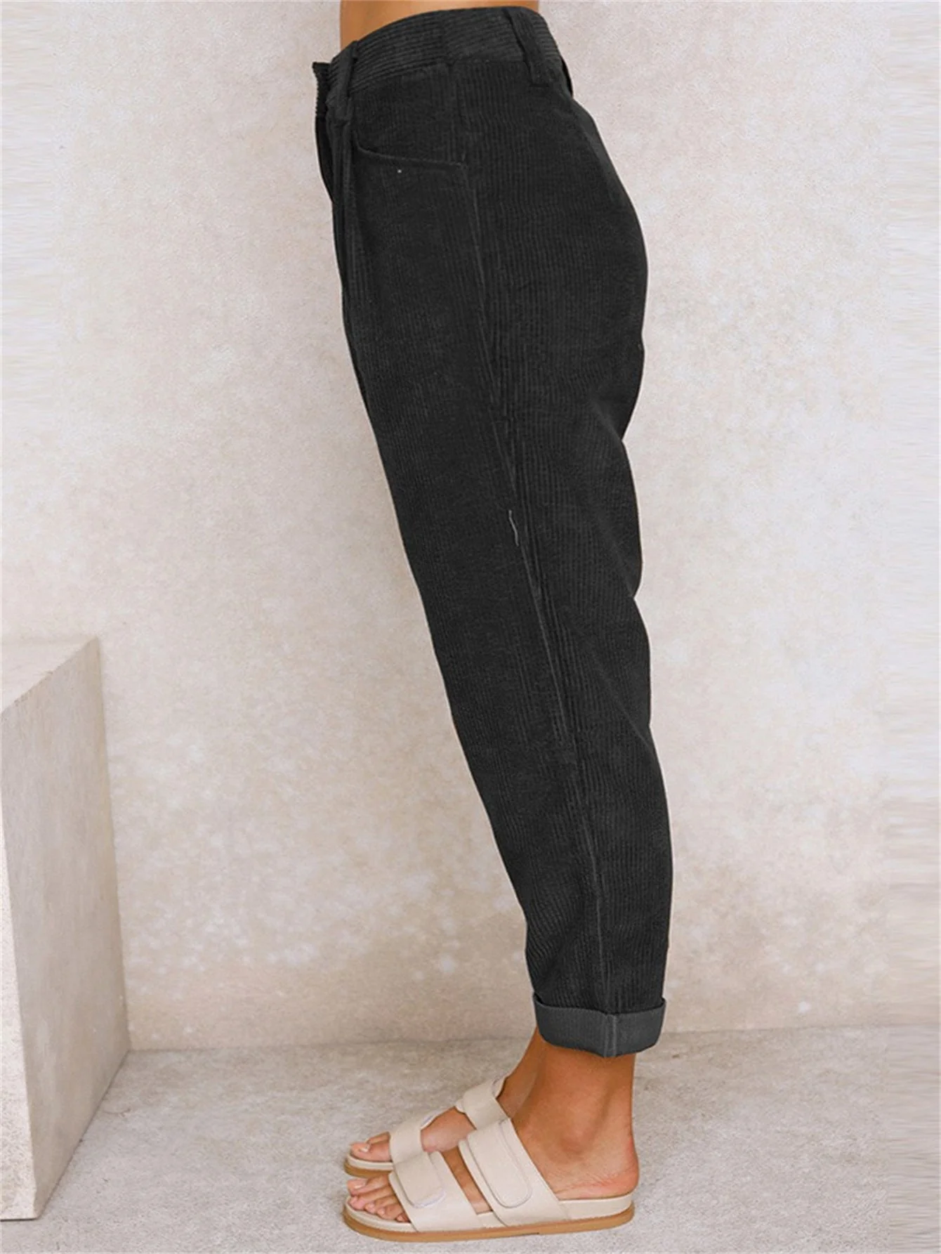 Hilda® | straight leg corduroy trousers for women - Image 11