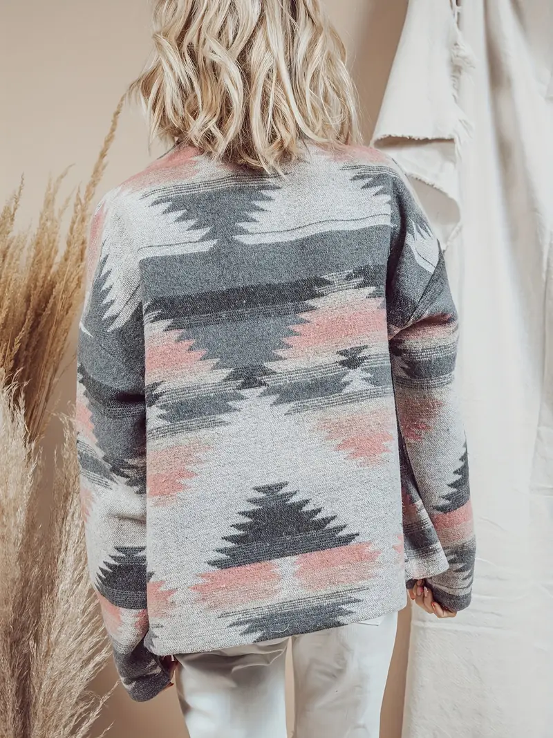 Hilda | Woven jacket with printed collar - Image 2
