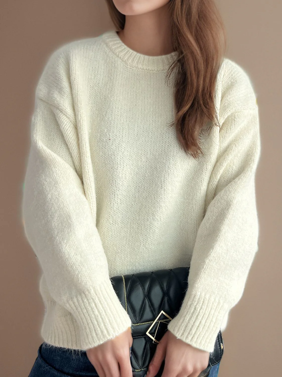 Hortensia | Crew neck sweater with long sleeves - Image 10