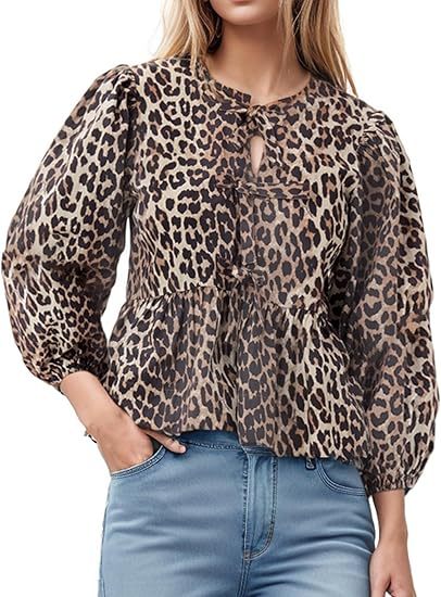 Hortensia® | Women'S Blouse With Leopard Print And Casual Waist - Image 6