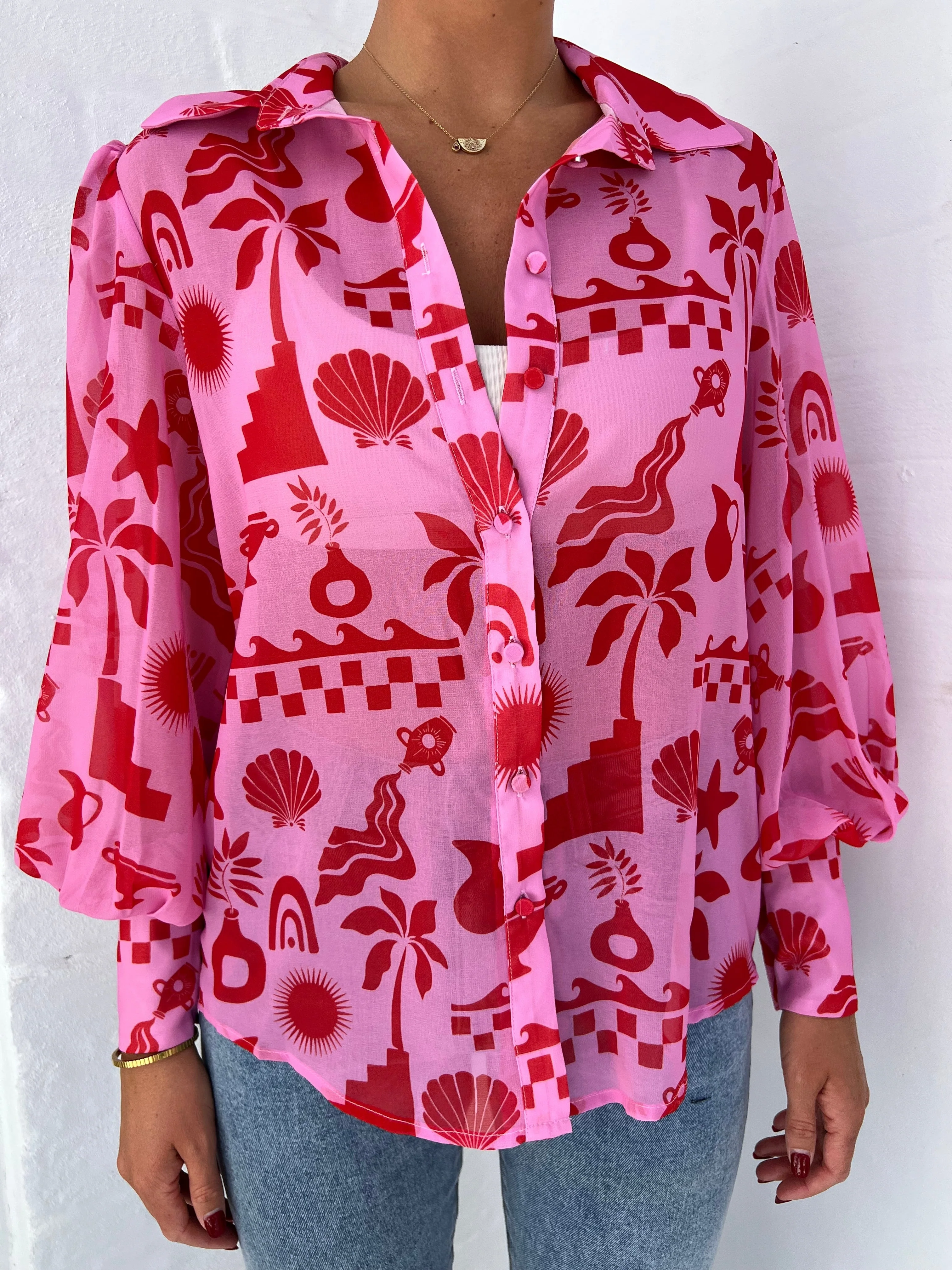 Iga® | Bliss Pink Blouse - Image 4