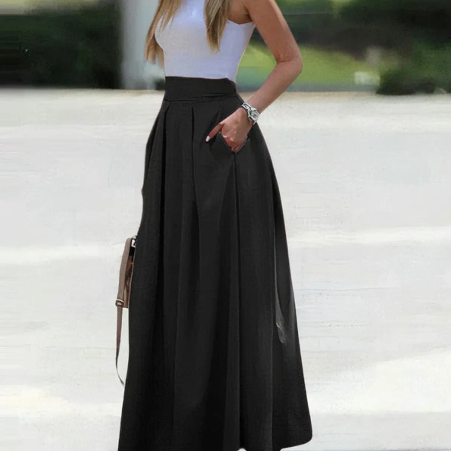 Ilaria® | Elegant, Pleated And Loose Skirt - Image 2