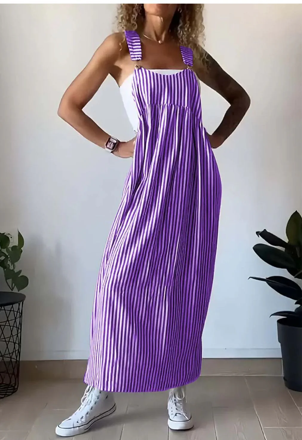 Ilenia® | Casual Striped Overalls - Image 6
