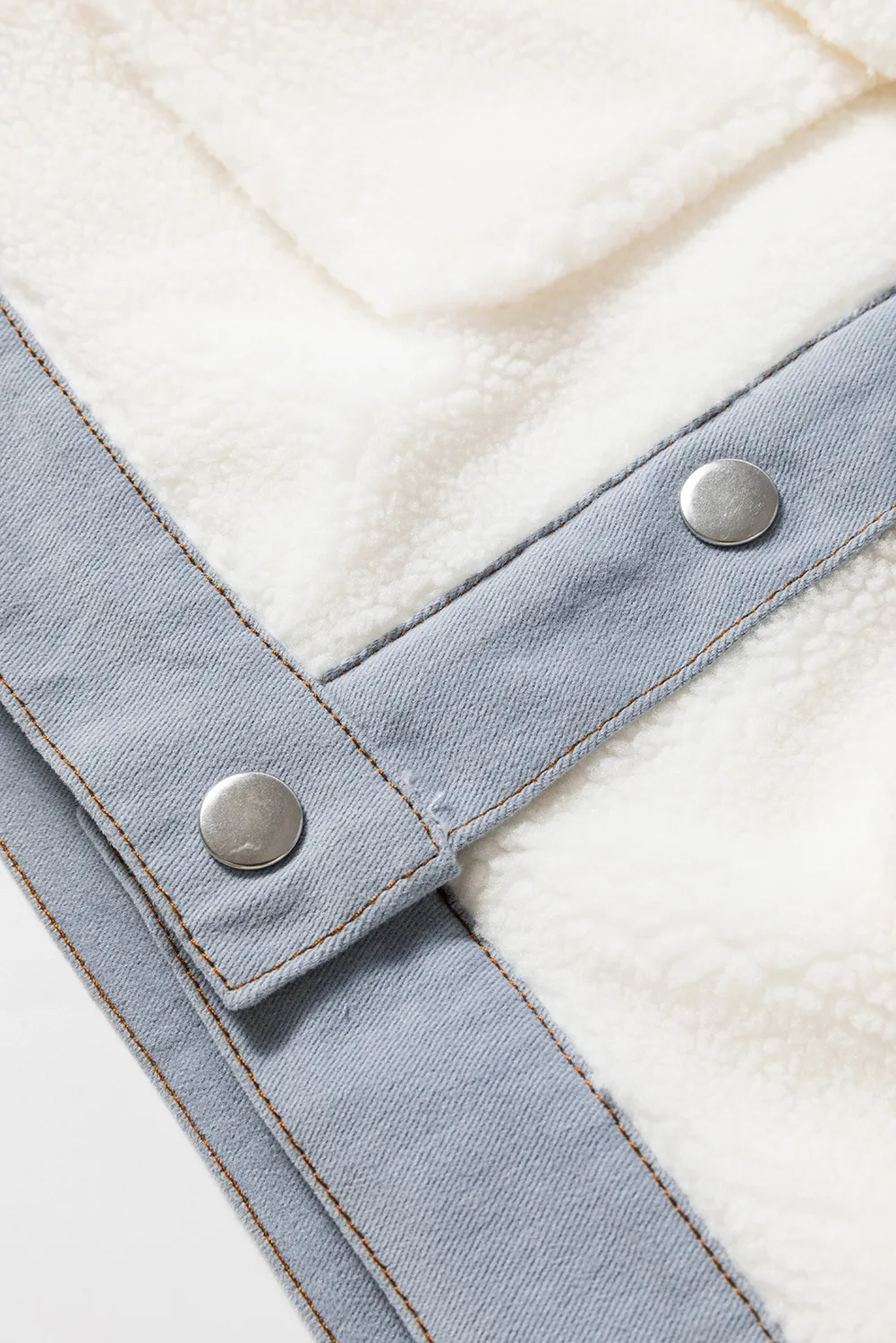 Ilse | Long sleeve jacket with snap closure and splices - Image 7