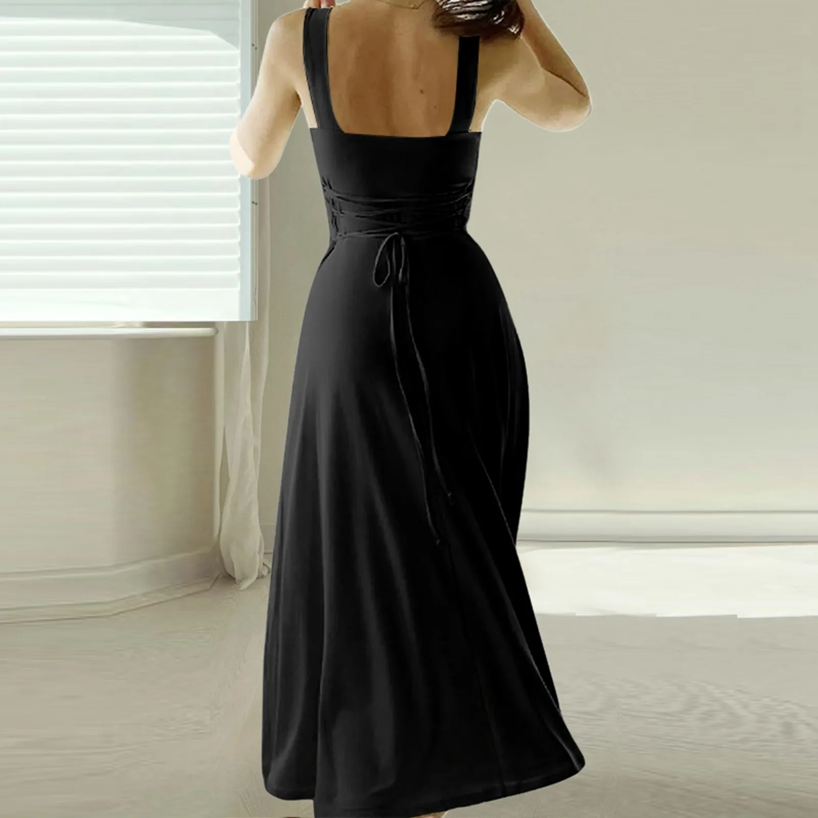 Ingrid® | Elegant Dress With Square Neckline - Image 3