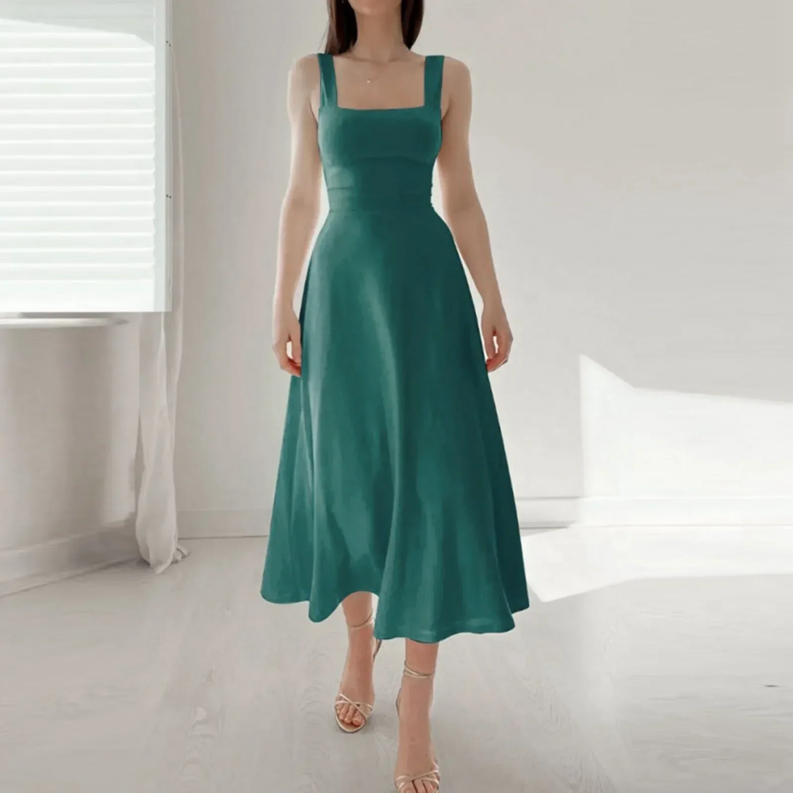 Ingrid® | Elegant Dress With Square Neckline - Image 9