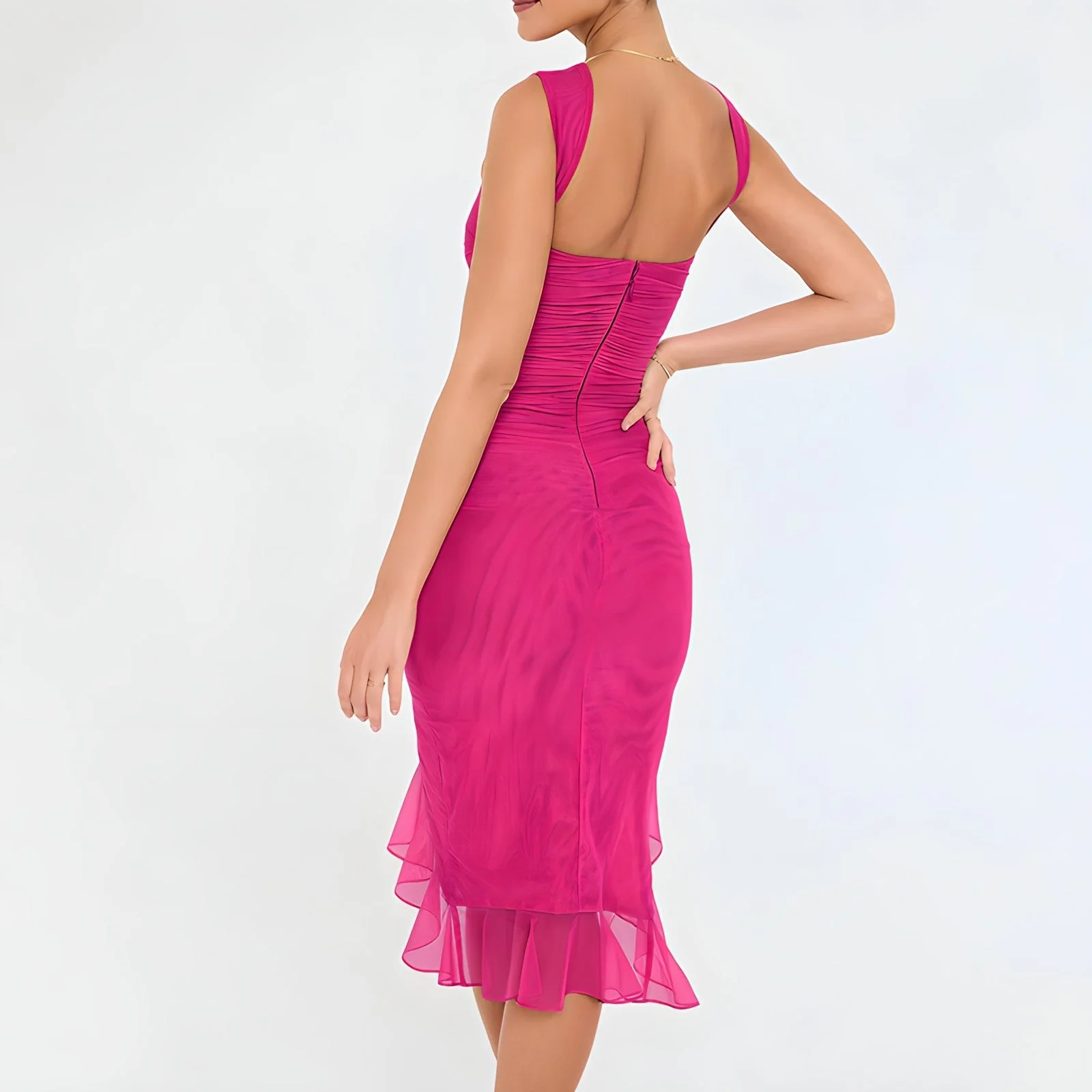 Irene® | Midi Dress With Ruffles - Image 10