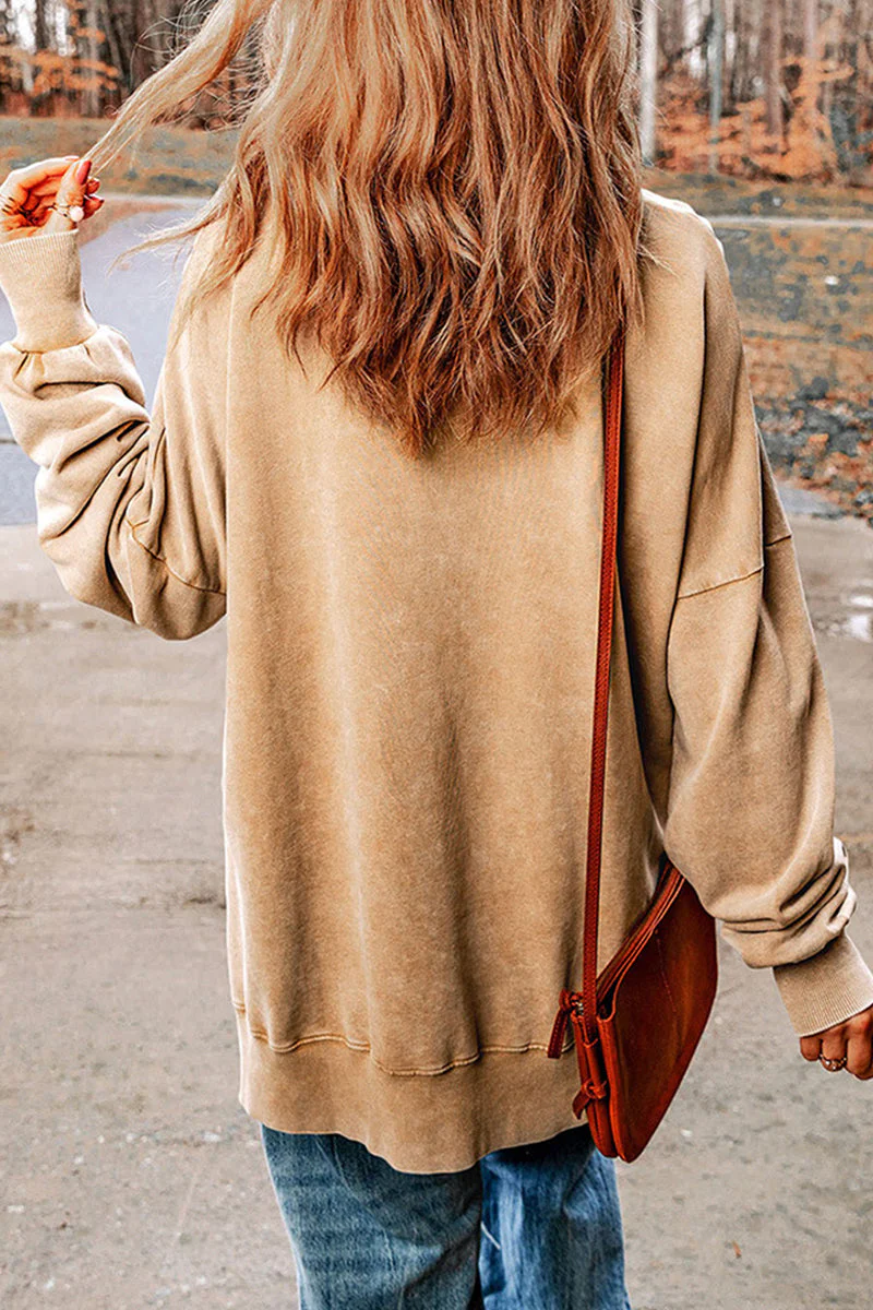 Irma | Daily simple solid tops with slit and O-neck - Image 12