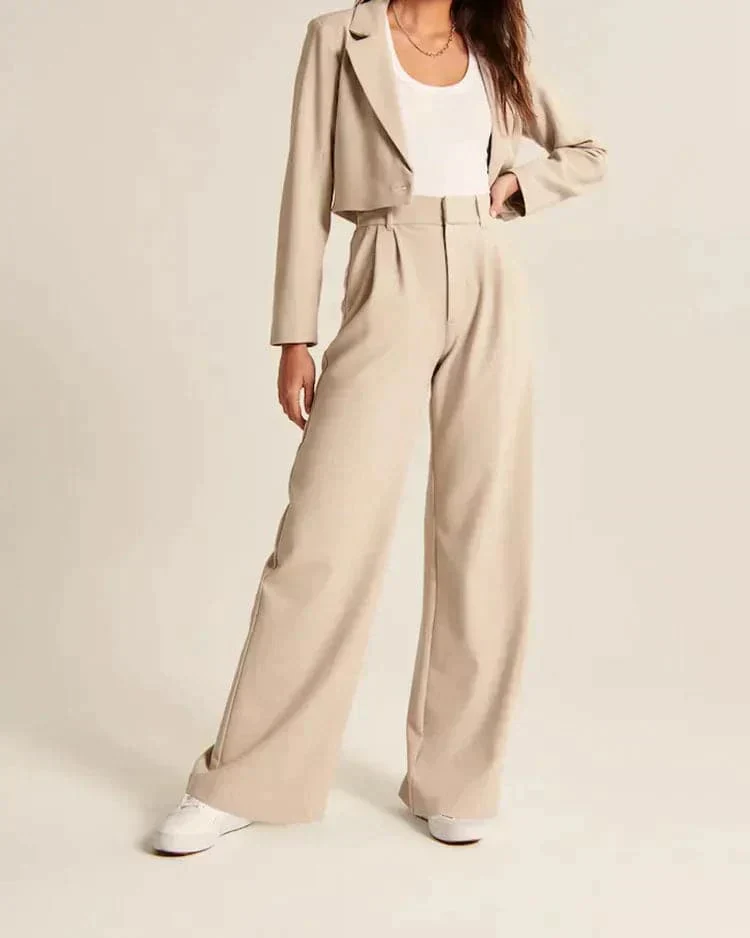 Isa | Wide leg trousers