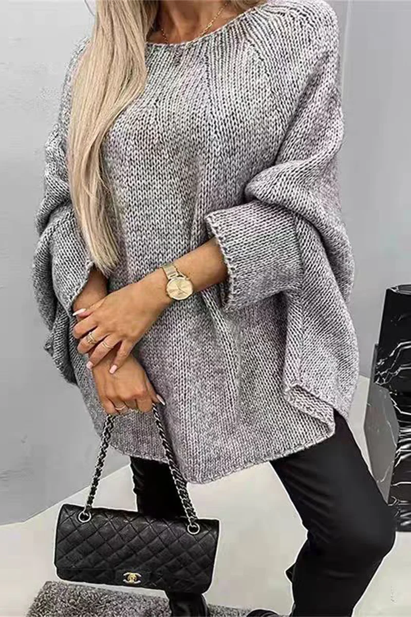 Isabel | Casual daily patchwork O-neck sweaters - Image 2