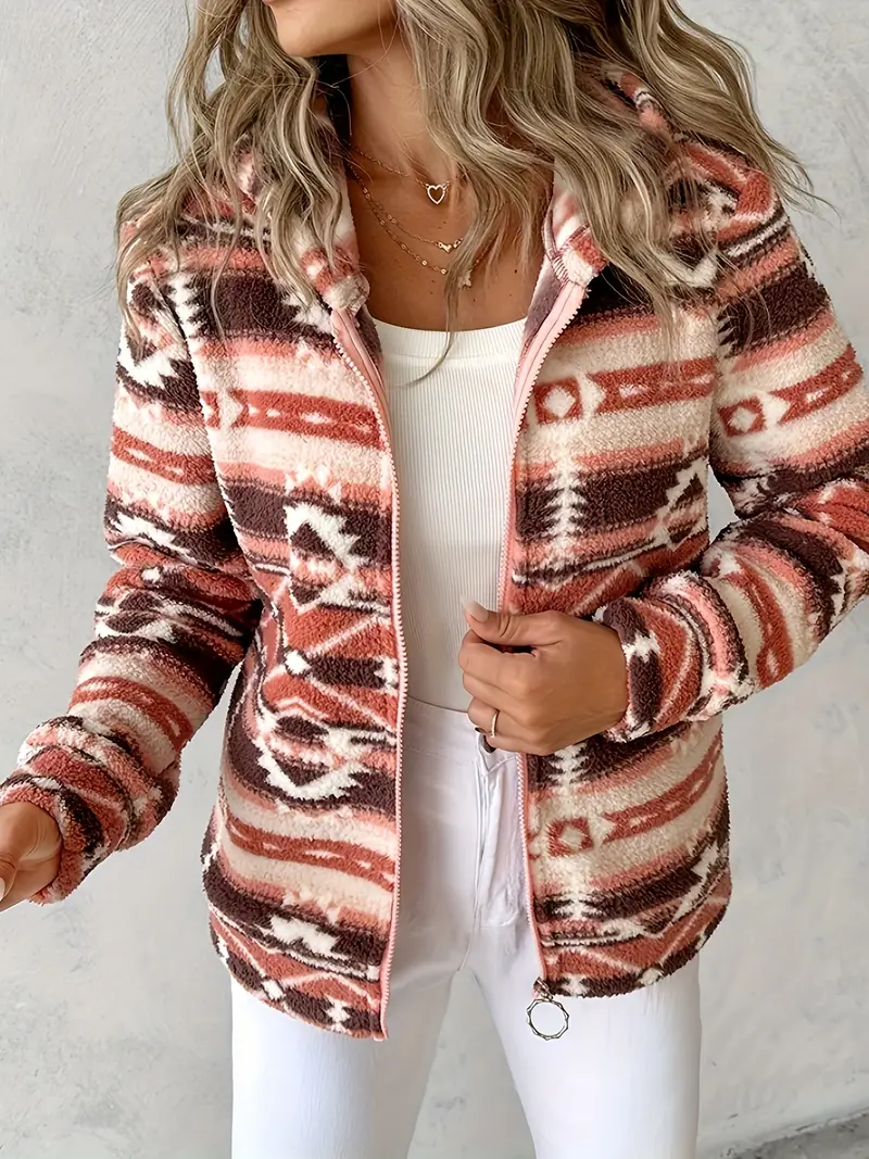 Isabel | Printed woven hooded jacket - Image 2
