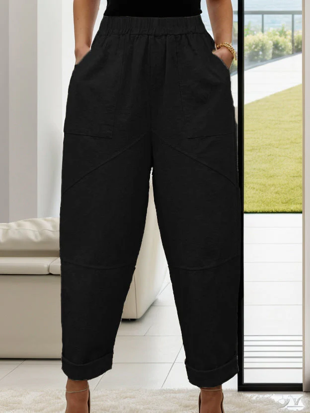 Isabel® | Women'S Comfortable Chino Trousers With Wide Legs And Elastic Waistband - Image 2