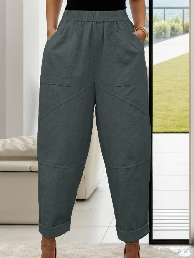 Isabel® | Women'S Comfortable Chino Trousers With Wide Legs And Elastic Waistband - Image 3