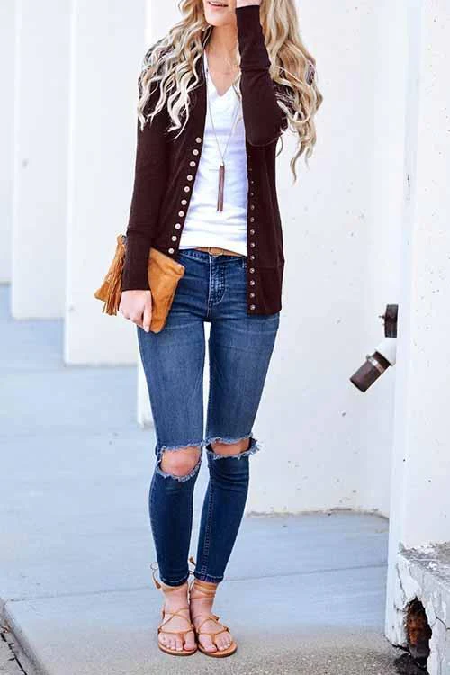 Isabel | Classic and stylish winter cardigan - Image 4