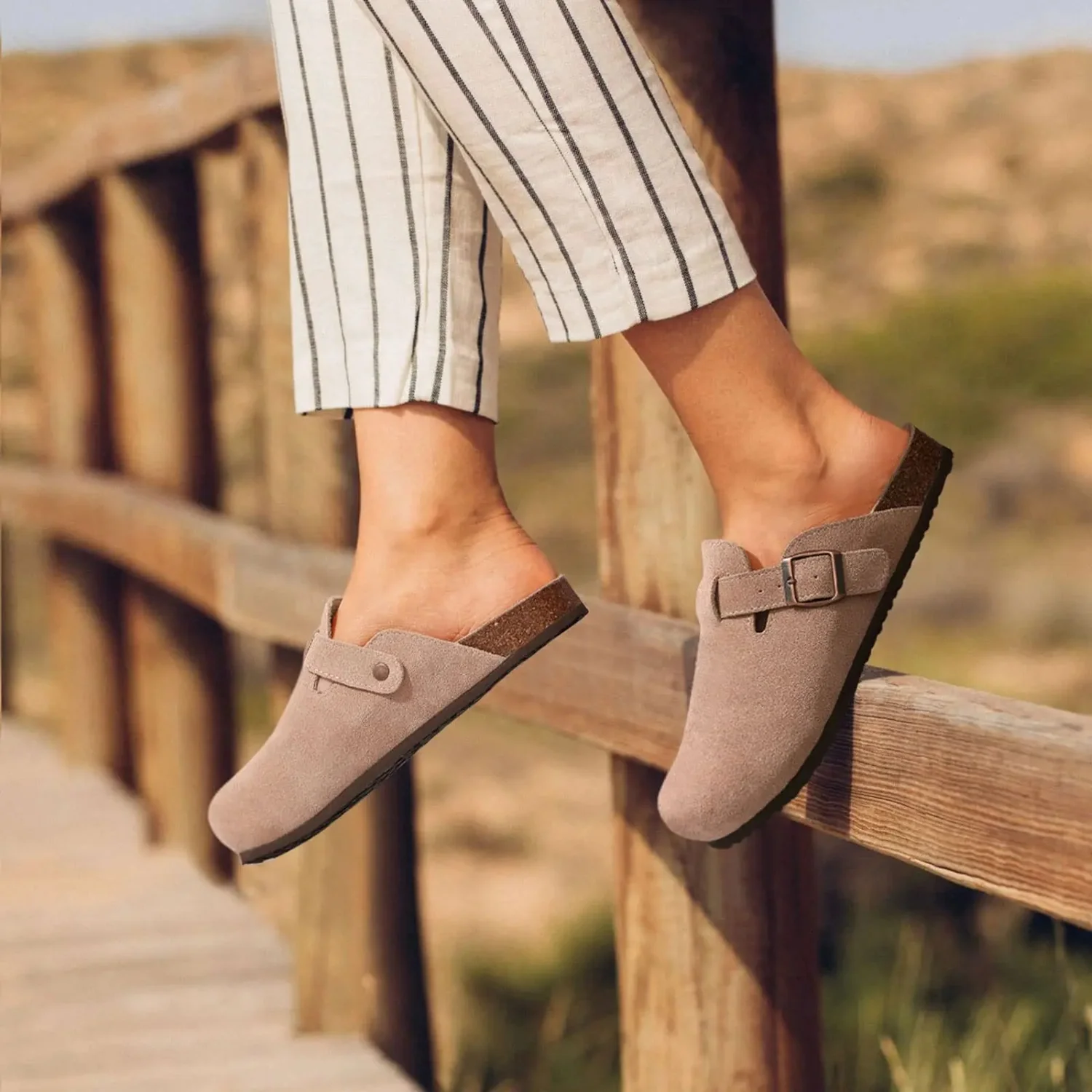 Itzel® | Robust Suede Clogs