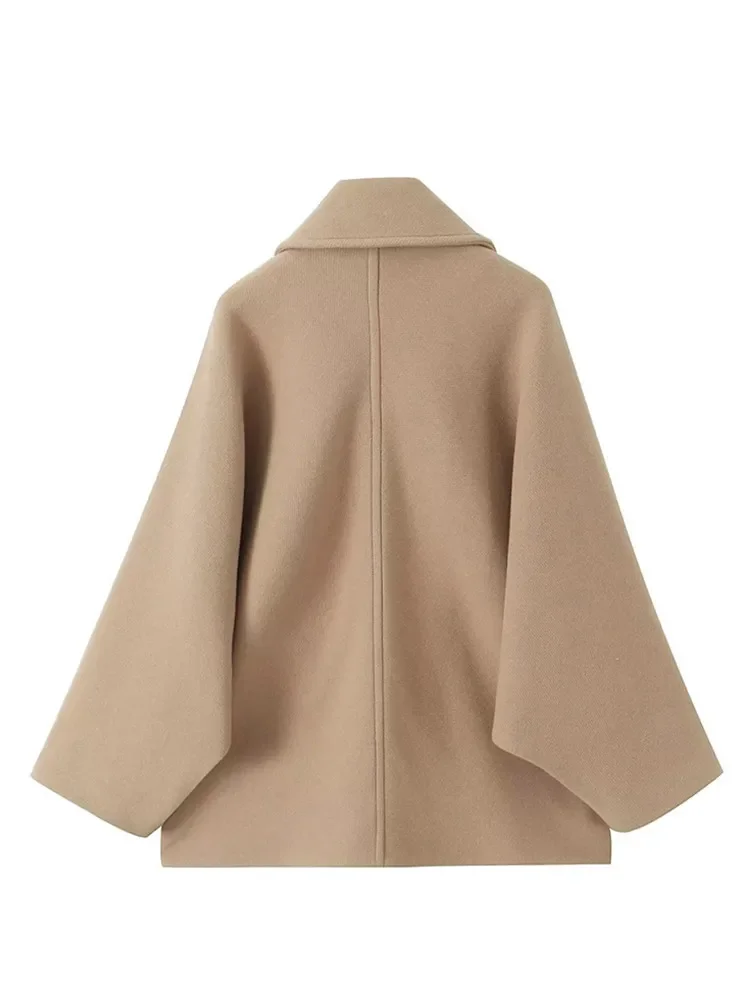 Ivana | Solid color trench coat with lapel collar - Image 3