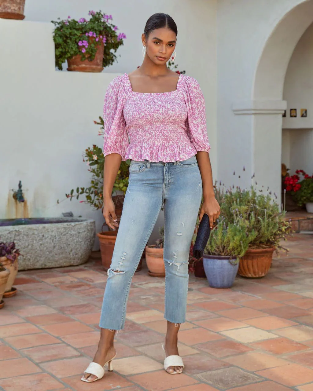Ivette® | Women'S Blouse With Puff Sleeves And Feminine Ruffle Edge - Image 6