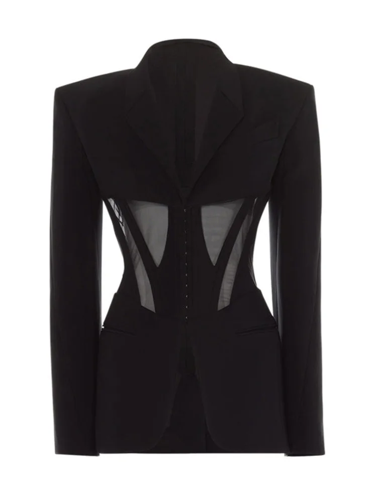 Jacinta | Women's fashion blazer with a dropped collar - Image 6