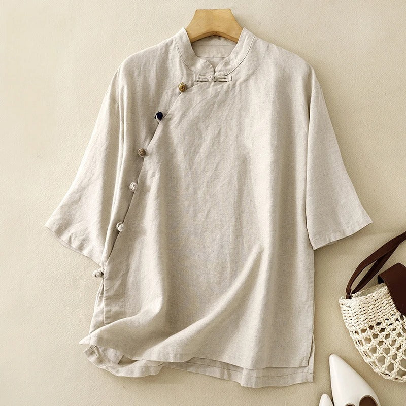 Jacqueline® | Lightweight women's linen blouse - Image 2