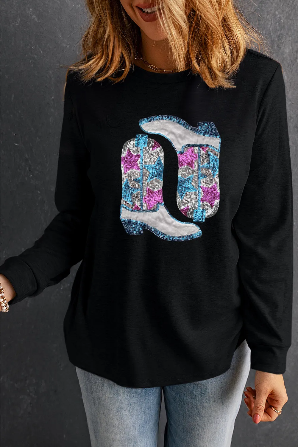 Jana | Boots crew neck long sleeve sweatshirt - Image 2