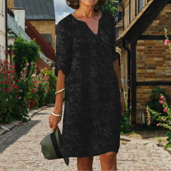 Jane® | Elegant Floral Design Dress, V-Neck, Women'S Formal Dresses - Image 2