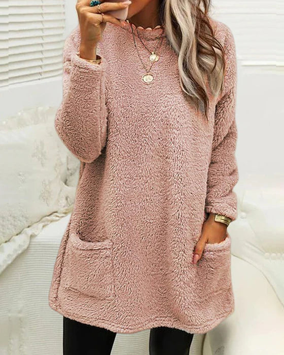 Janine | Casual women's sweater with pockets - Image 2