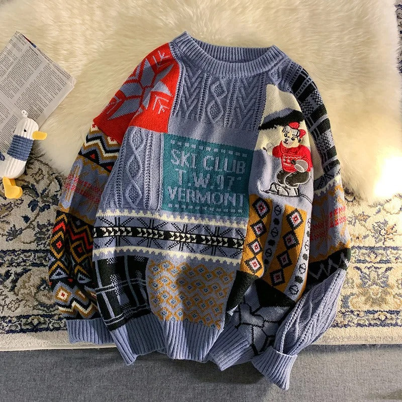 Jeannette | Jersey patchwork unisex “Ski Club”. - Image 2
