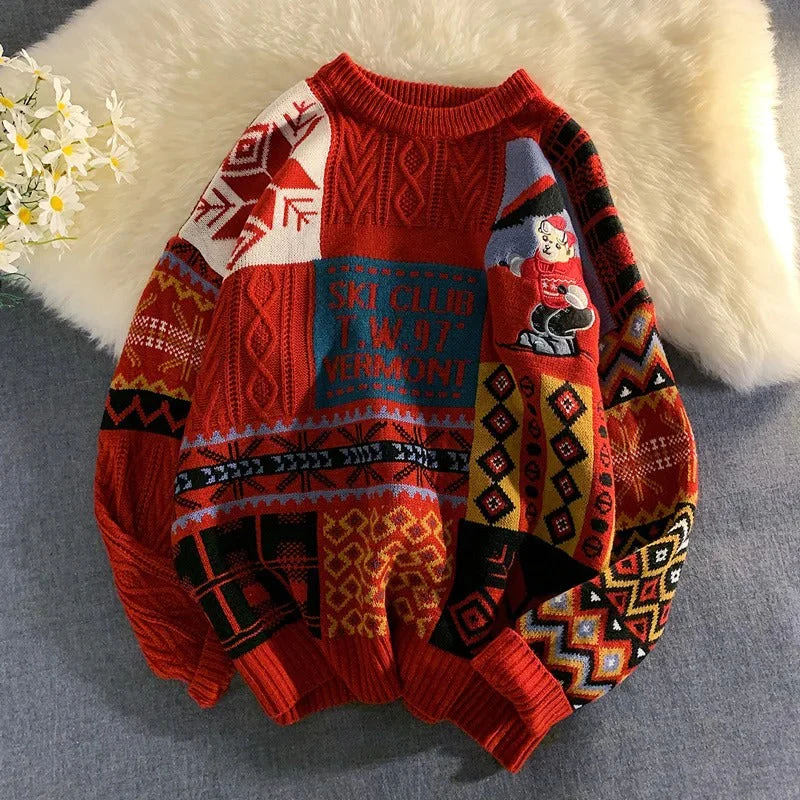 Jeannette | Jersey patchwork unisex “Ski Club”. - Image 3