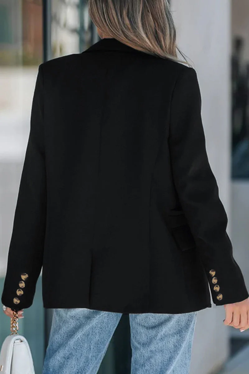 Jenna | Casual outerwear with street buttons and reversible collar - Image 4