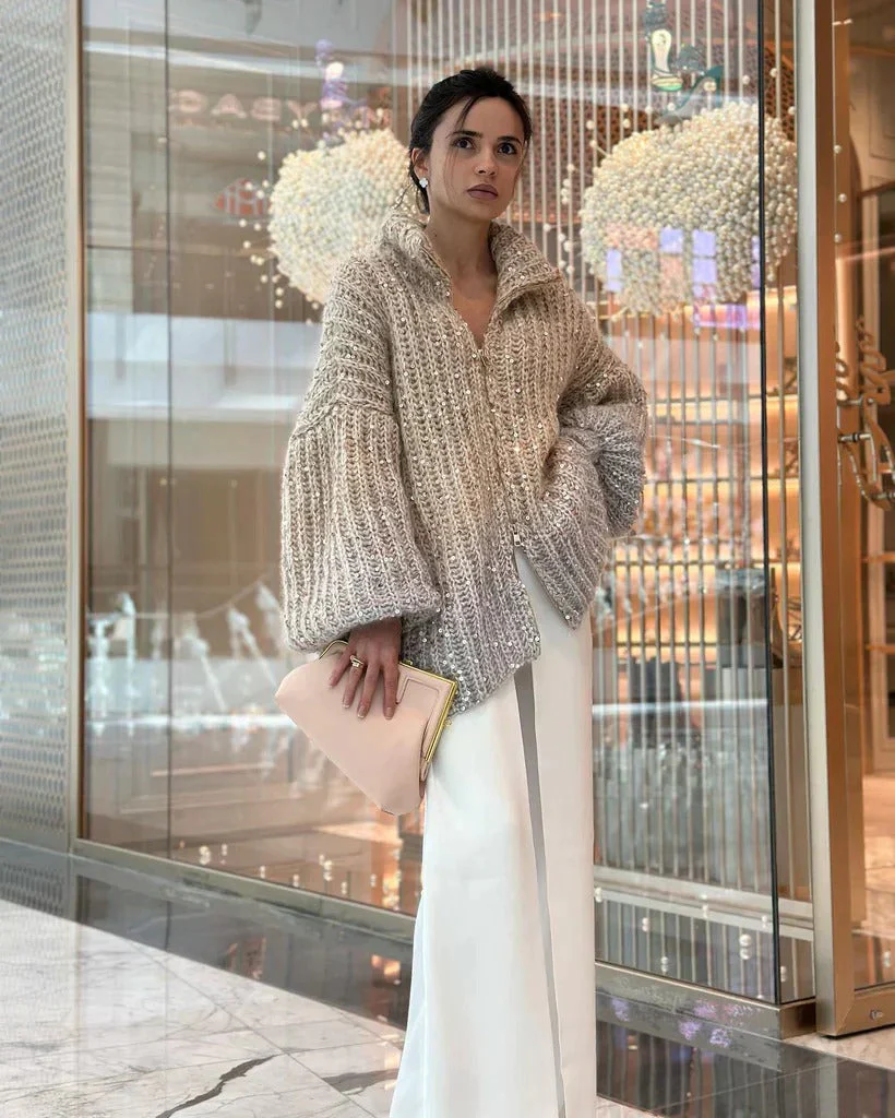 Jenny | Glittery cardigan for women - Image 2