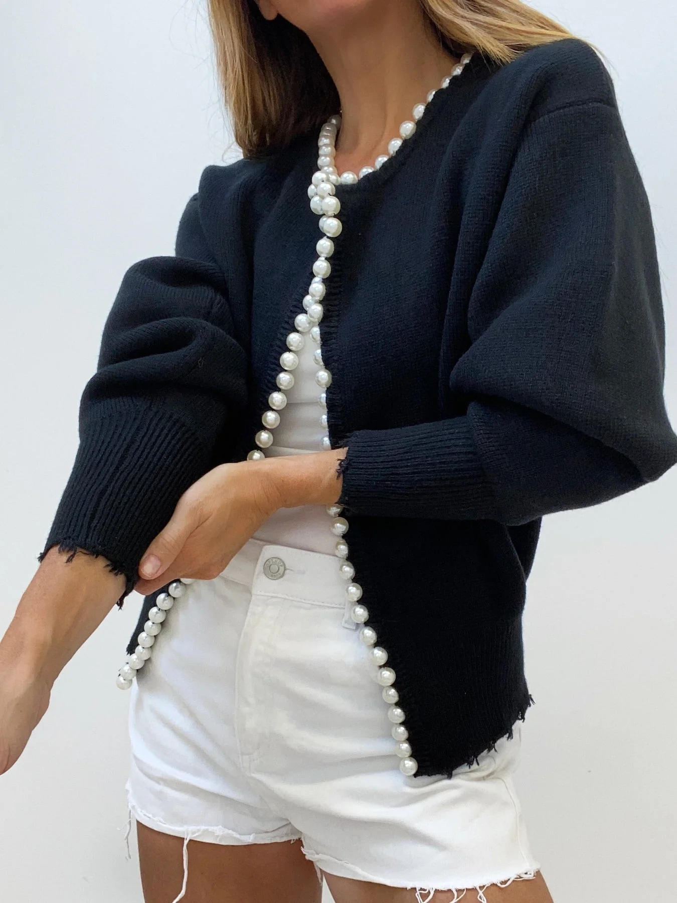 Jessa | Pearl cardigan for women - Image 2