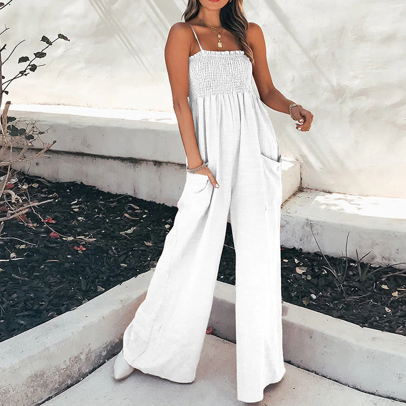 Jessica® | Casual Loose Strappy Wide Leg Jumpsuit - Image 4