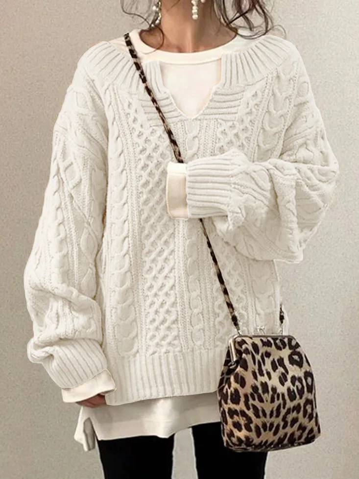Jessica® | Women's sweater with a half-open neckline - Image 7
