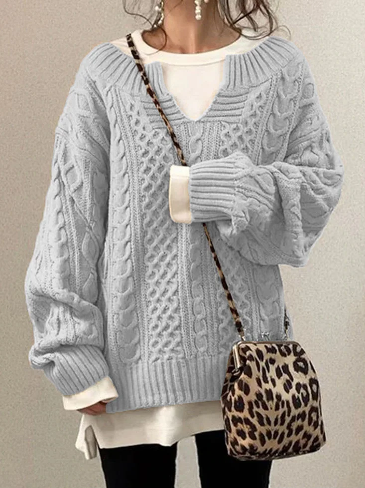 Jessica® | Women's sweater with a half-open neckline - Image 8